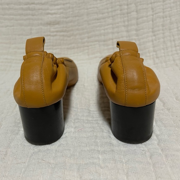 Women's Everlane Mustard Yellow Leather Shoes-size 6.5 - Picture 4 of 5